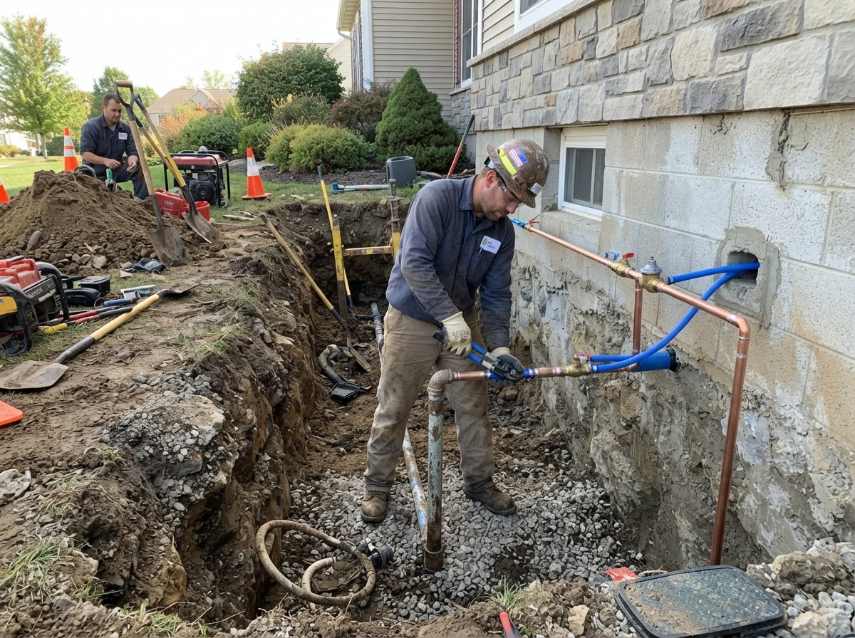 Main Water Line Repair & Replacement by Skinner Plumbing & Restoration in Avondale and the West Valley, AZ