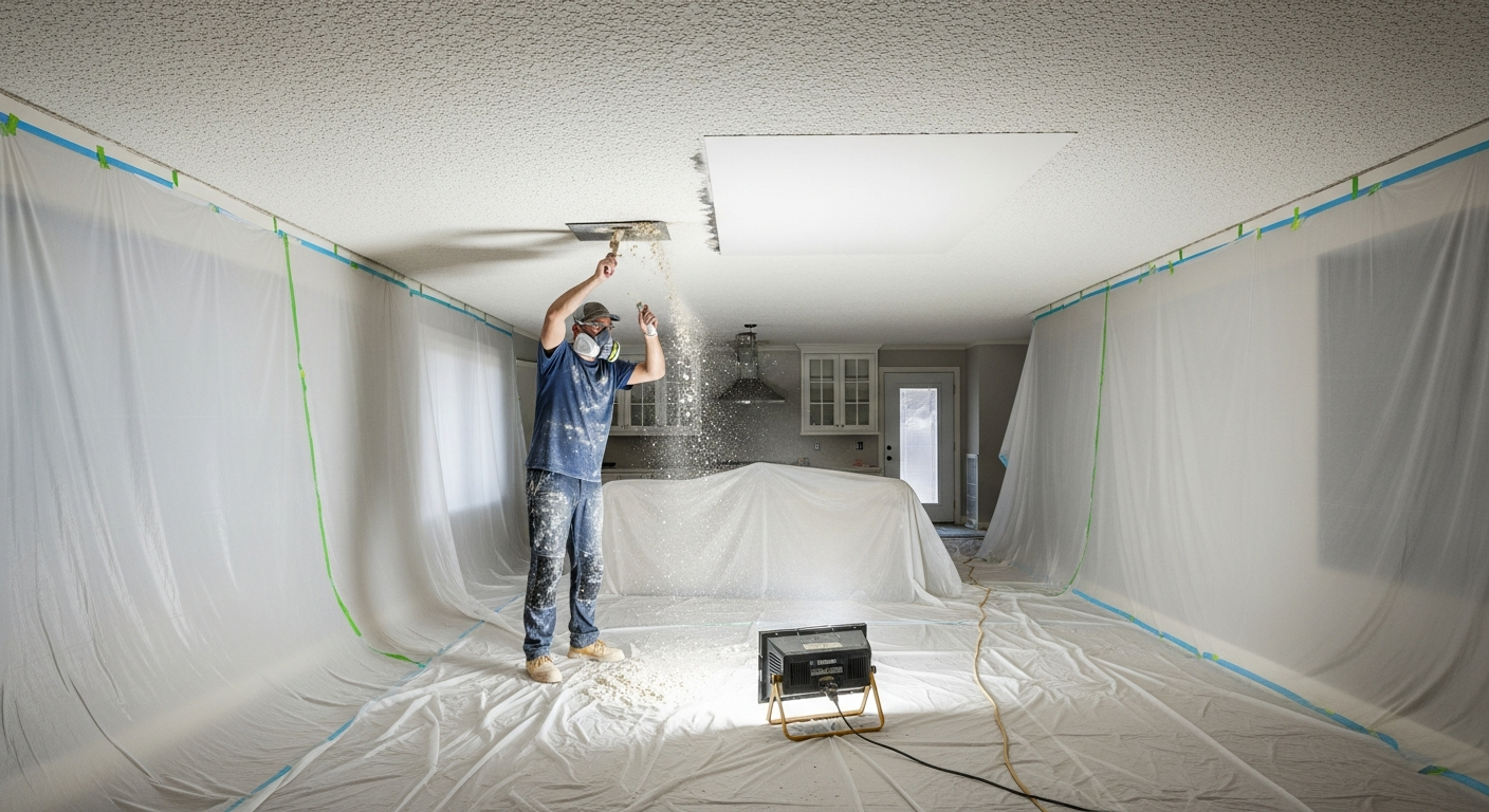 Popcorn ceiling removal in Naples, FL