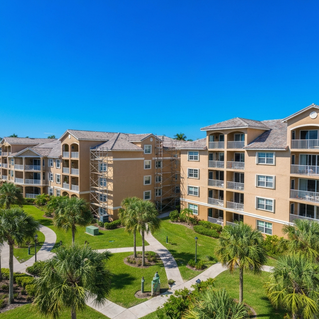 Multi-building condo community painting