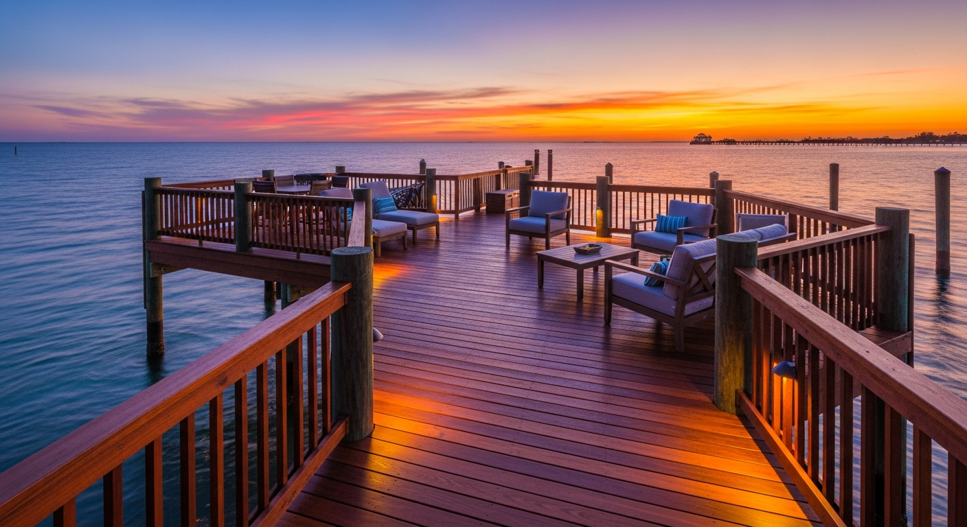 Deck and dock staining in Naples, FL
