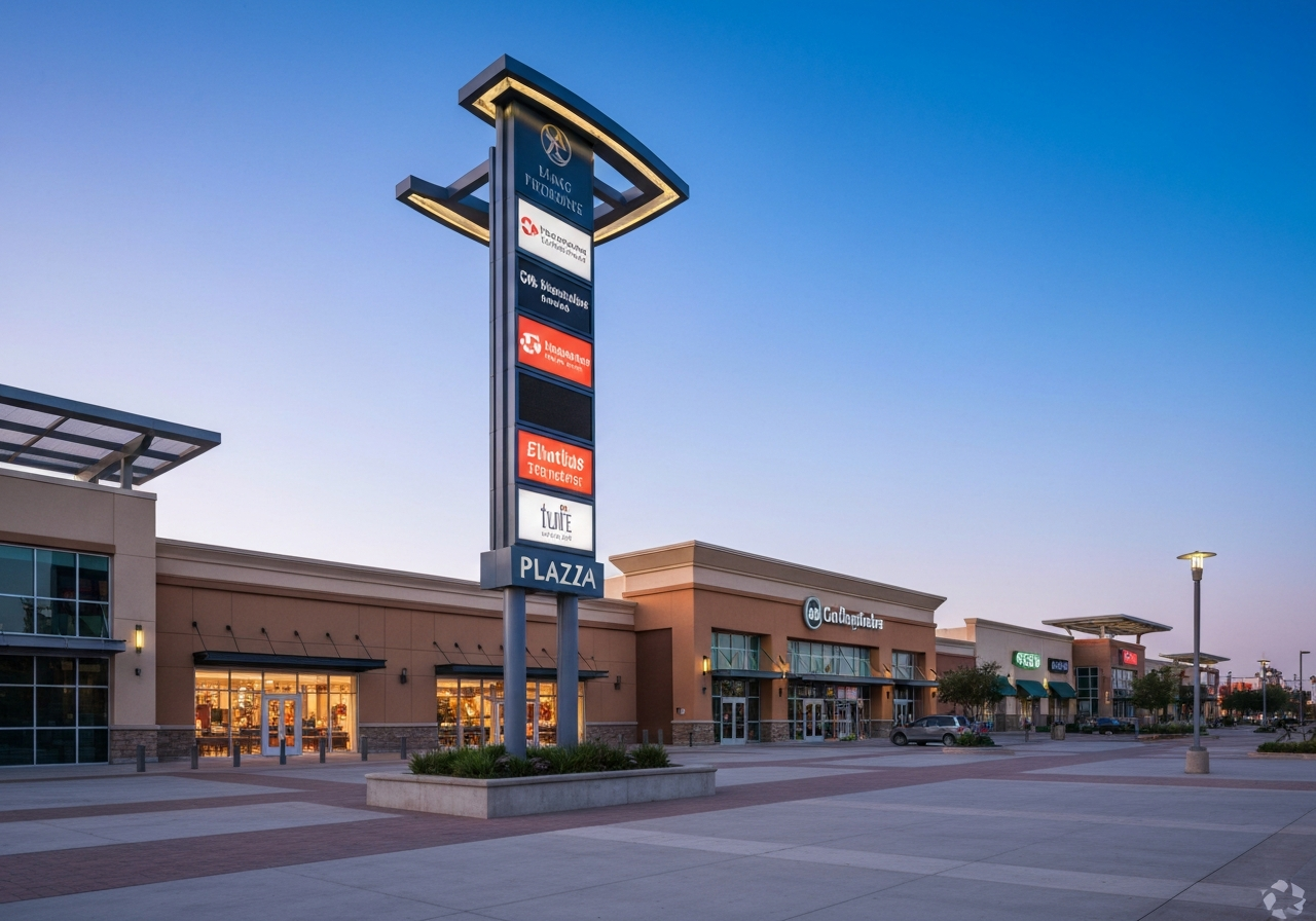 Plaza Pylon Sign