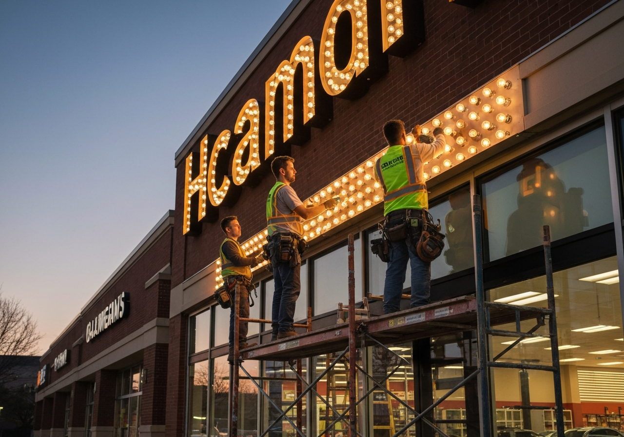 Sign Repair & LED Upgrade
