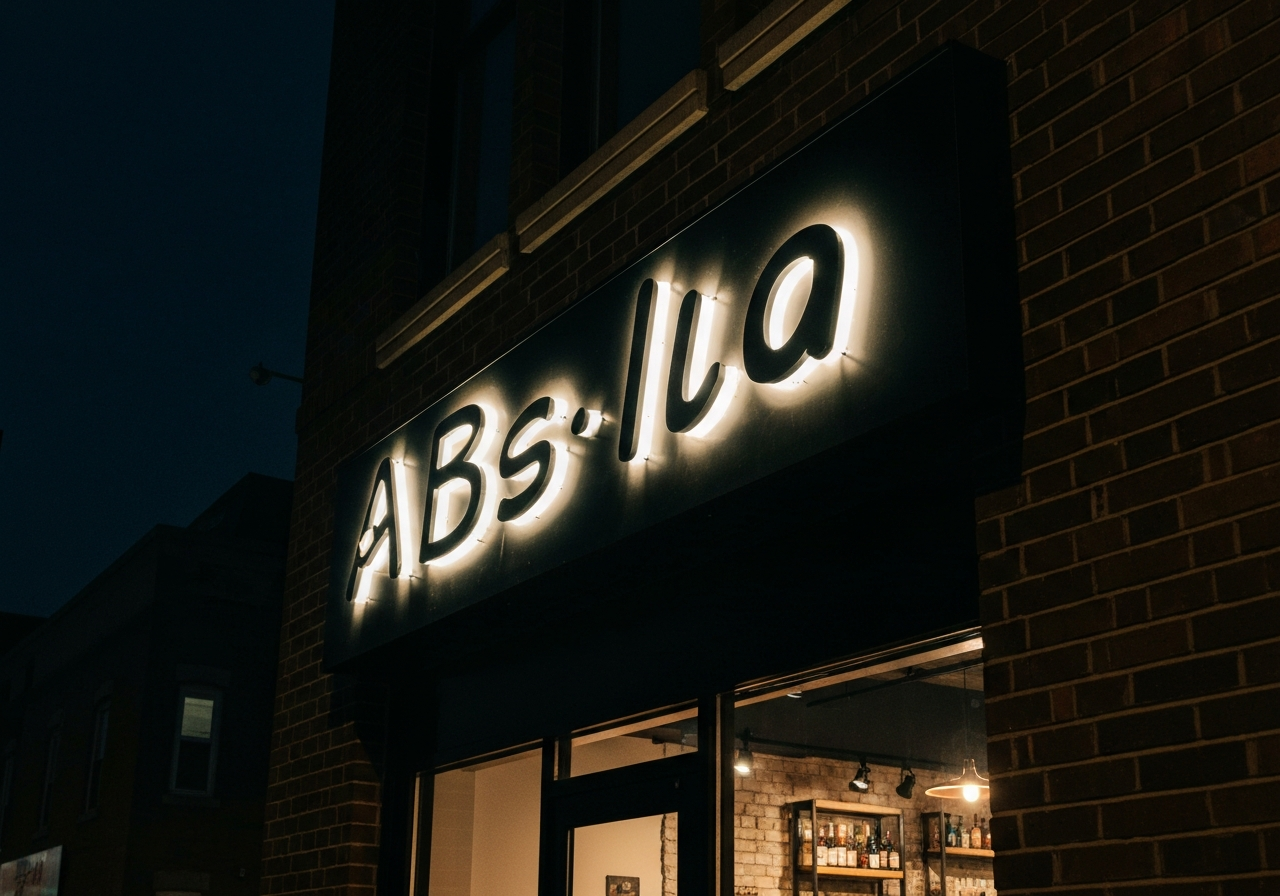 Illuminated Storefront Sign