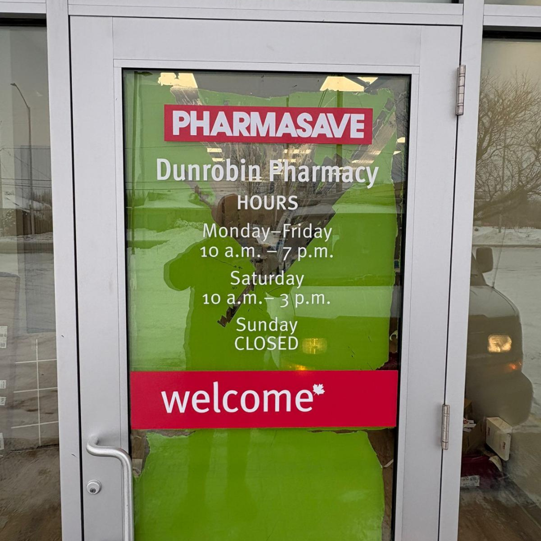 Community pharmacy lifestyle window display