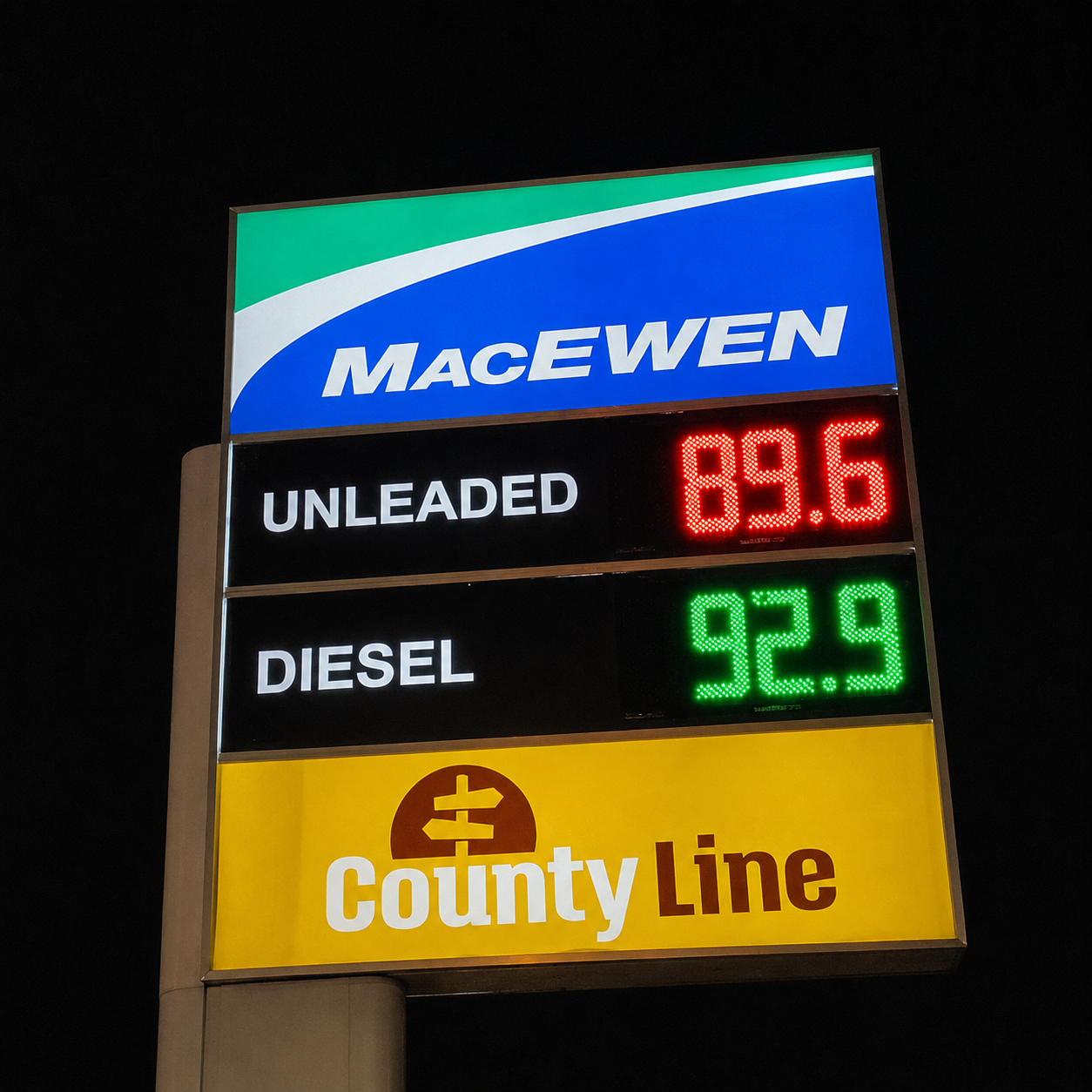 Digital Price Display Installation