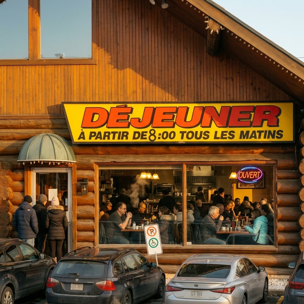 Restaurant illuminated cabinet sign