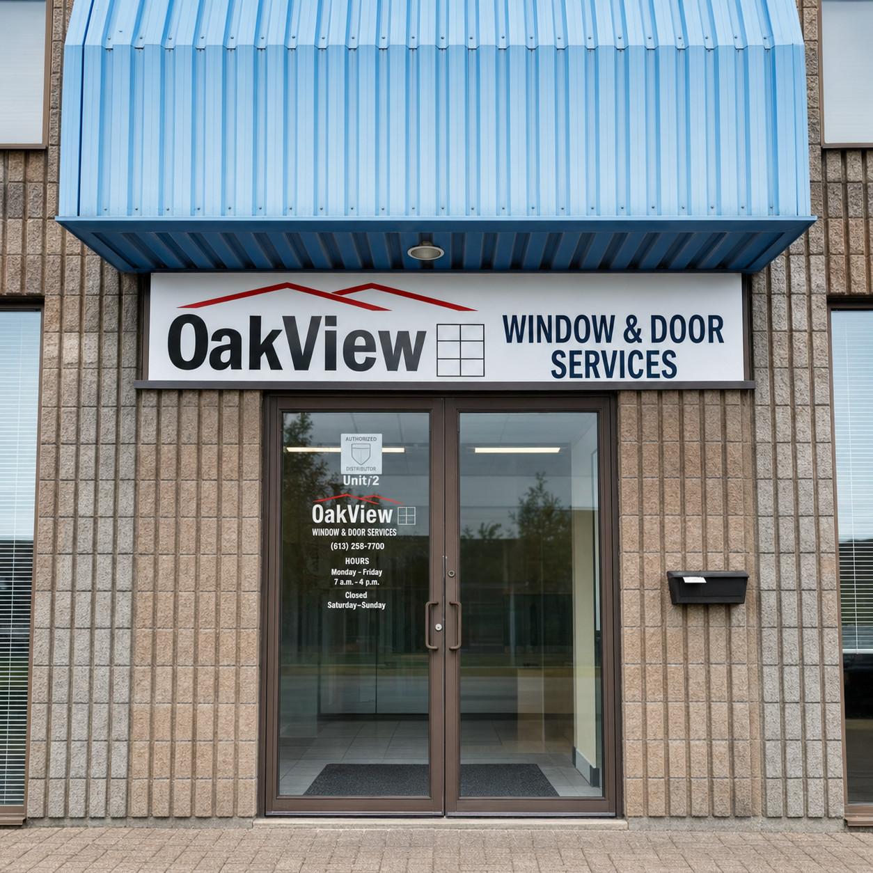 OakView storefront signage
