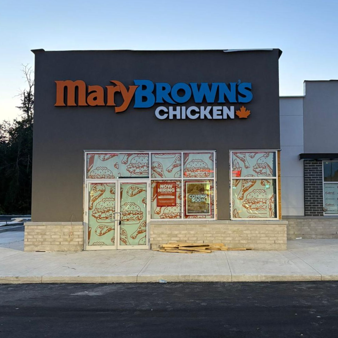 Mary Brown's Chicken full storefront sign package