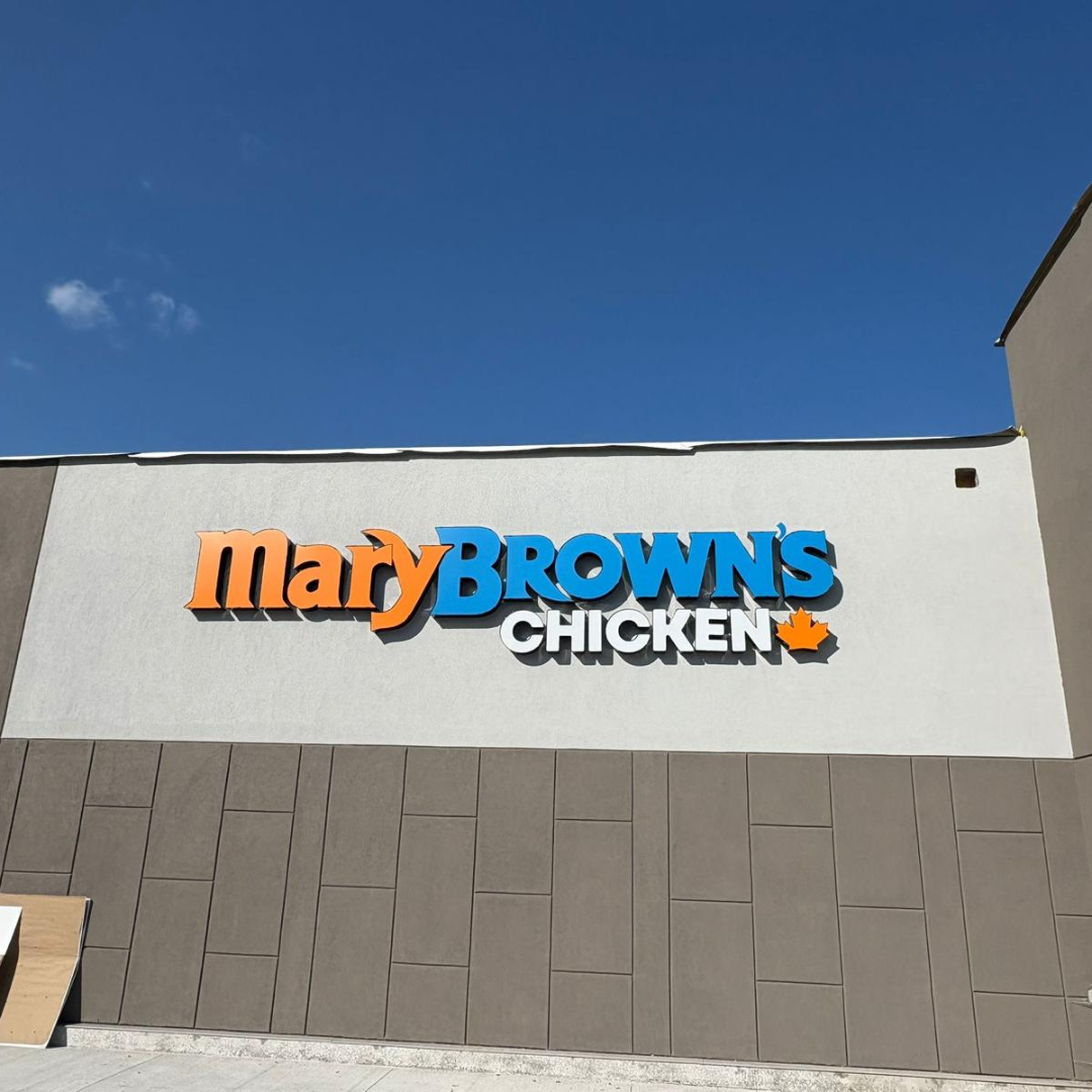 Mary Brown's Chicken channel letter signage