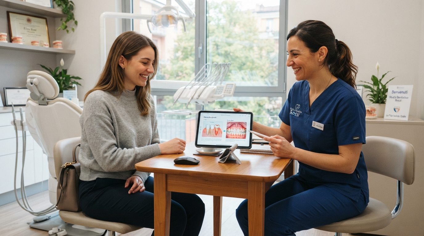 Controllo gengive e consulenza dentistica presso lo Studio Dentistico Mascherini