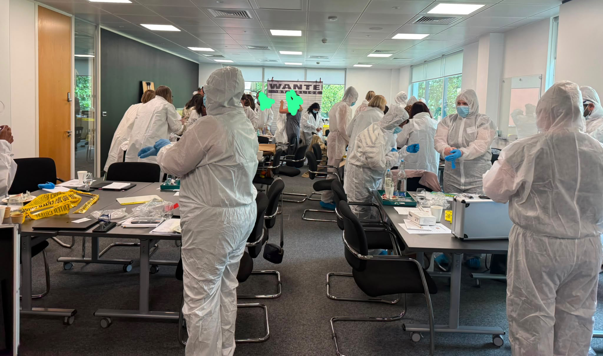 Shakespeare Martineau team in forensic crime scene suits