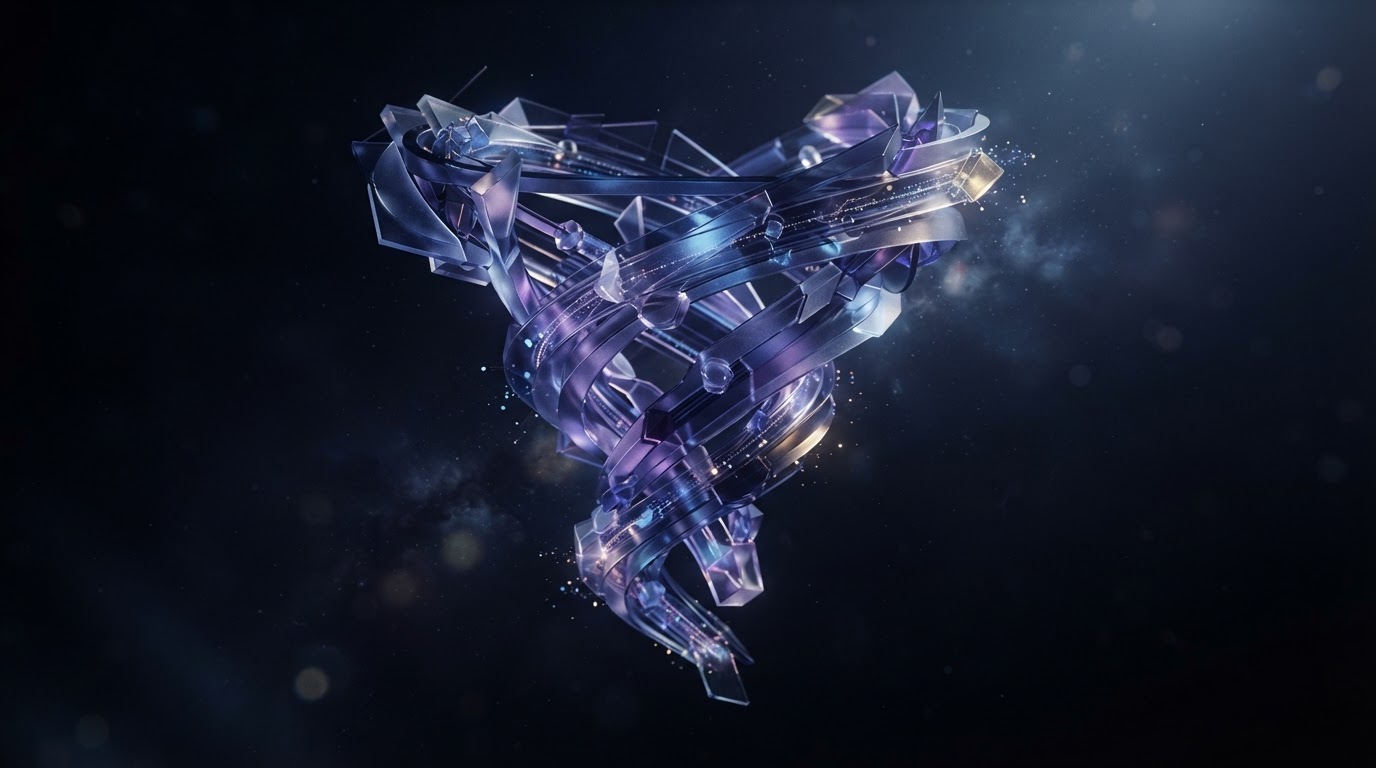 Abstract digital automation system visualization