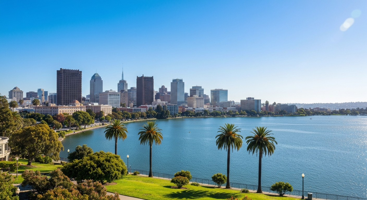 Oakland Skyline and Lake Merritt