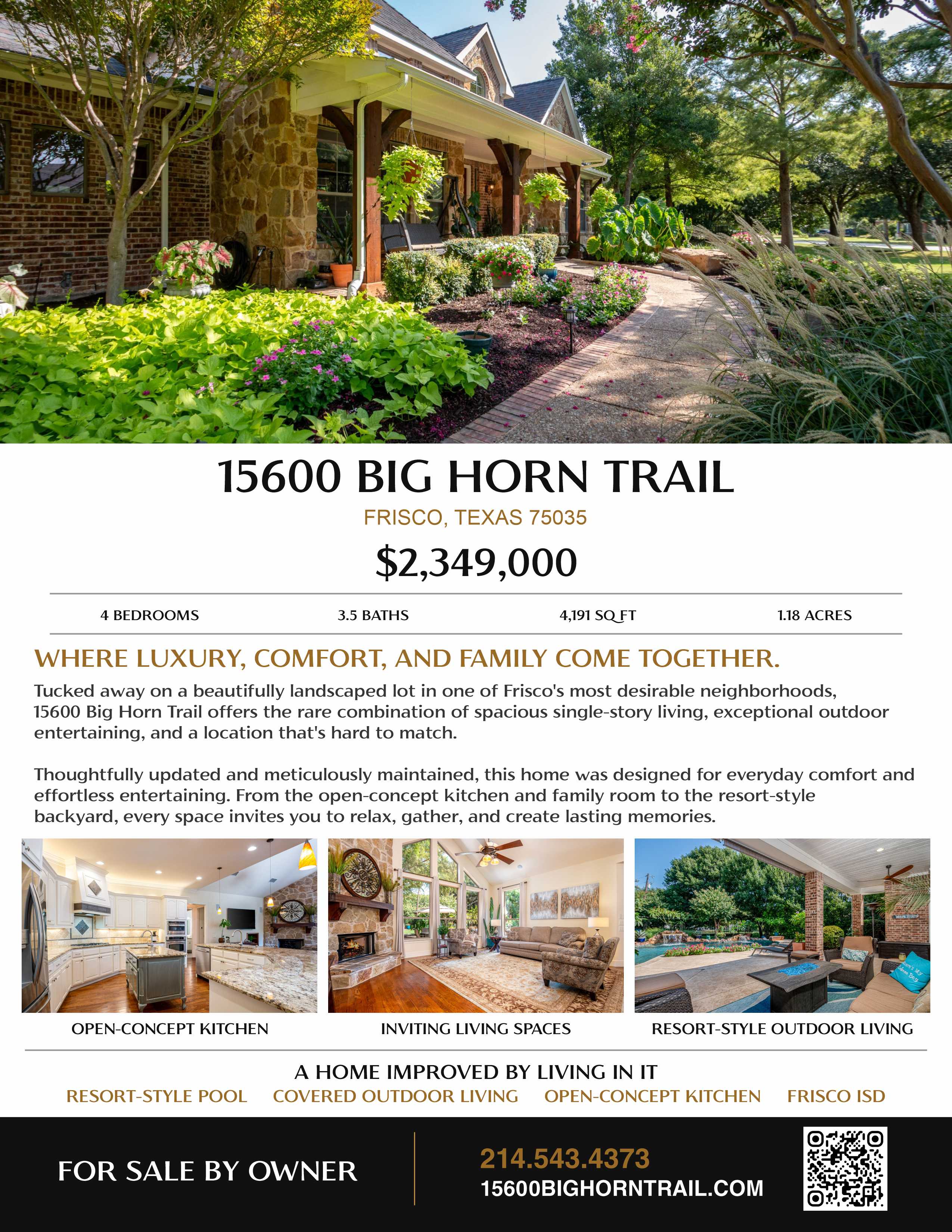 15600 Big Horn Trail Property Flyer
