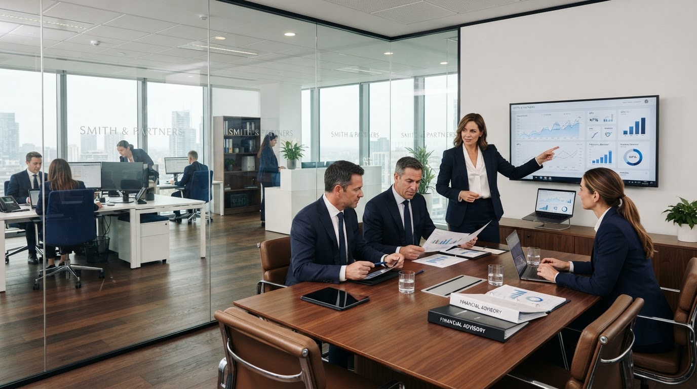 Modern professional services office interior