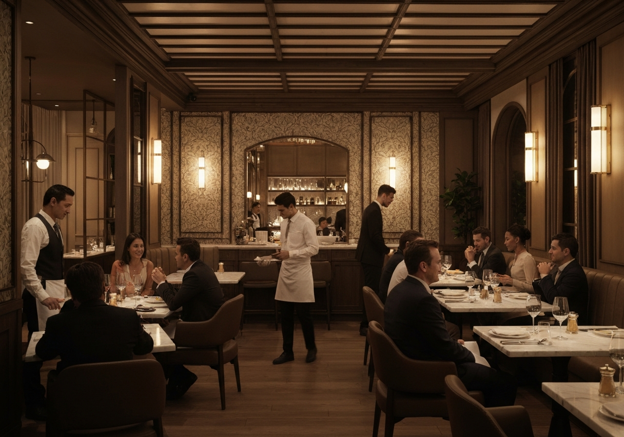 Guests enjoying their meal
