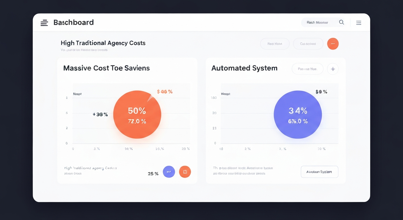 Cost comparison showing massive savings with our automated systems