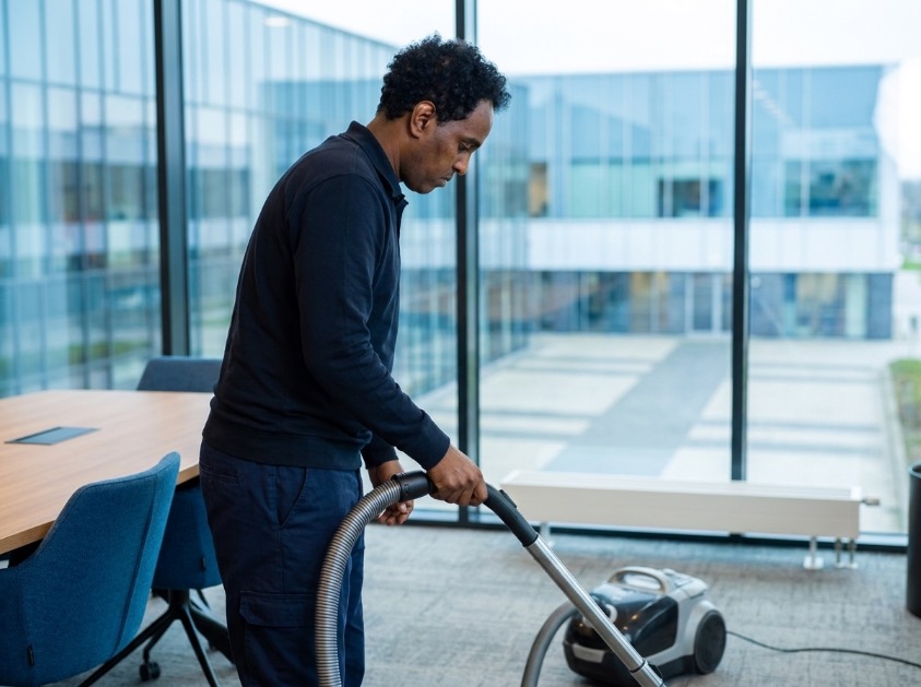Novento medewerker facilitaire dienstverlening in actie