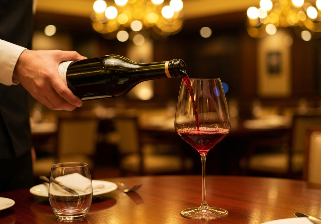 Wine pouring