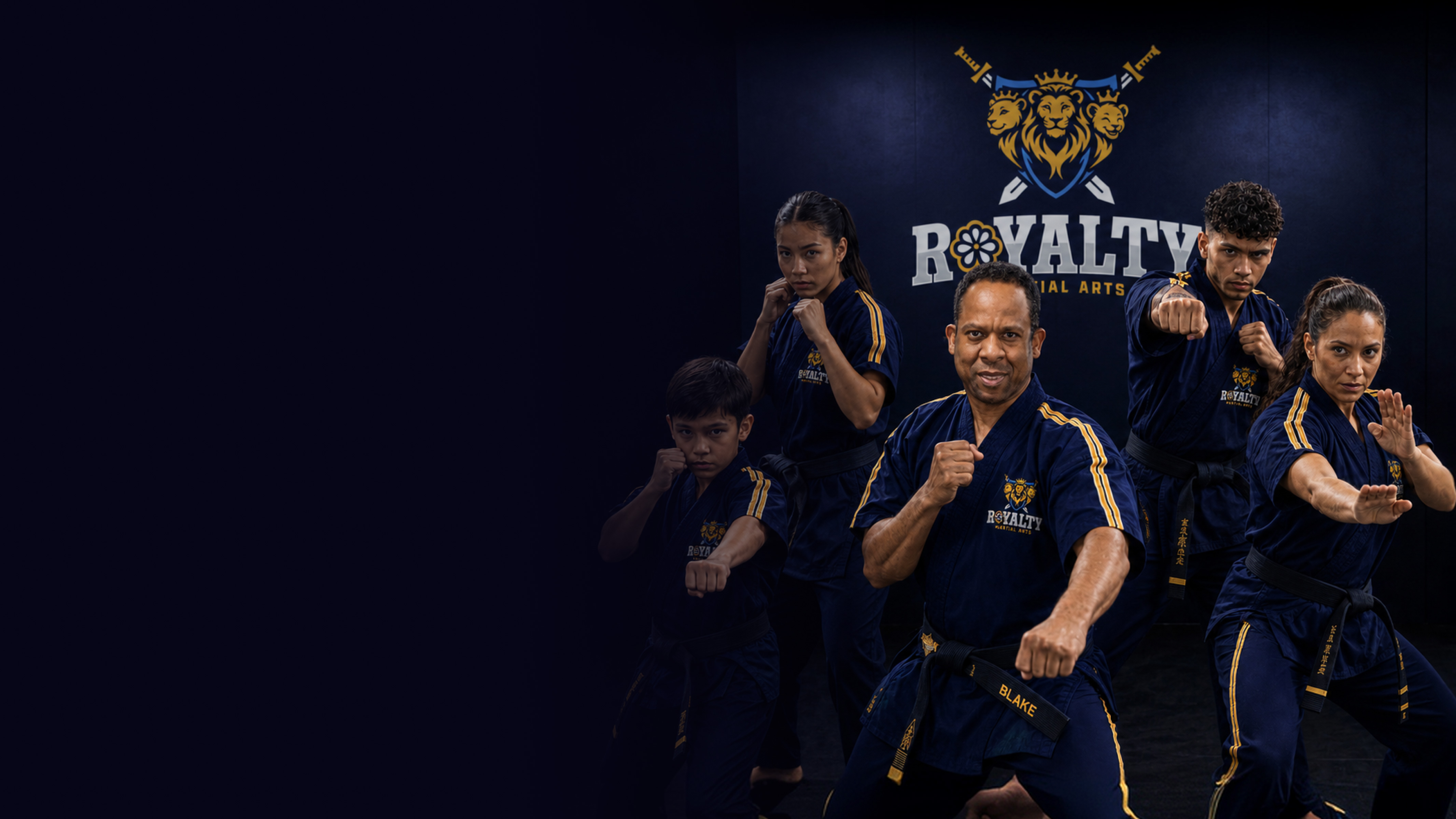 Royalty Martial Arts team practicing