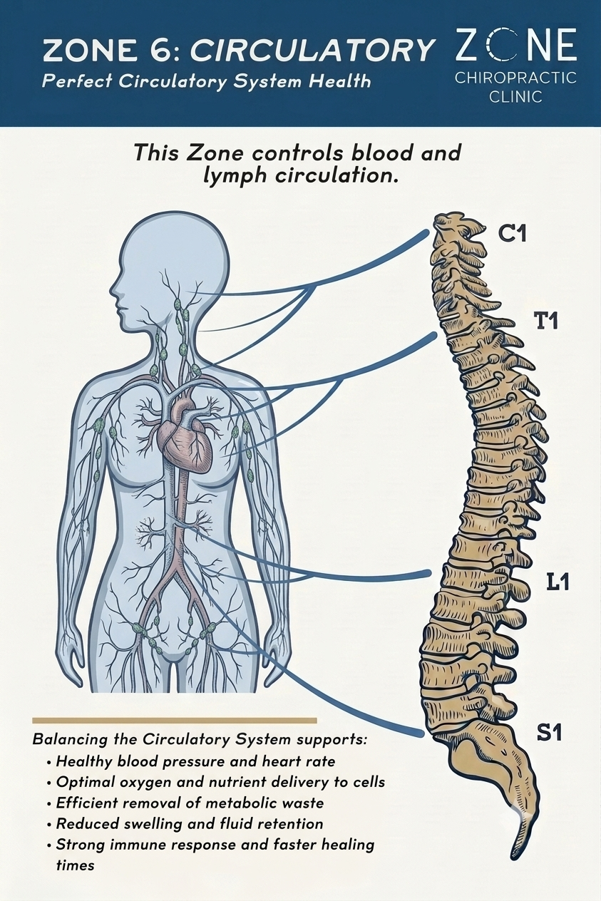Zone 6: Circulatory System illustration