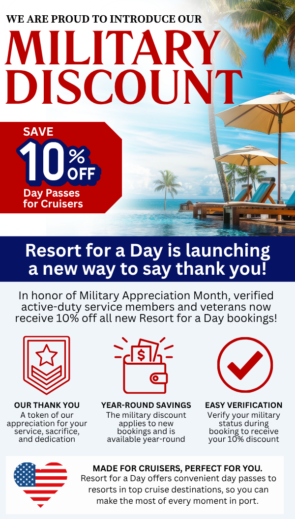 Military discount — exclusive savings on resort day passes