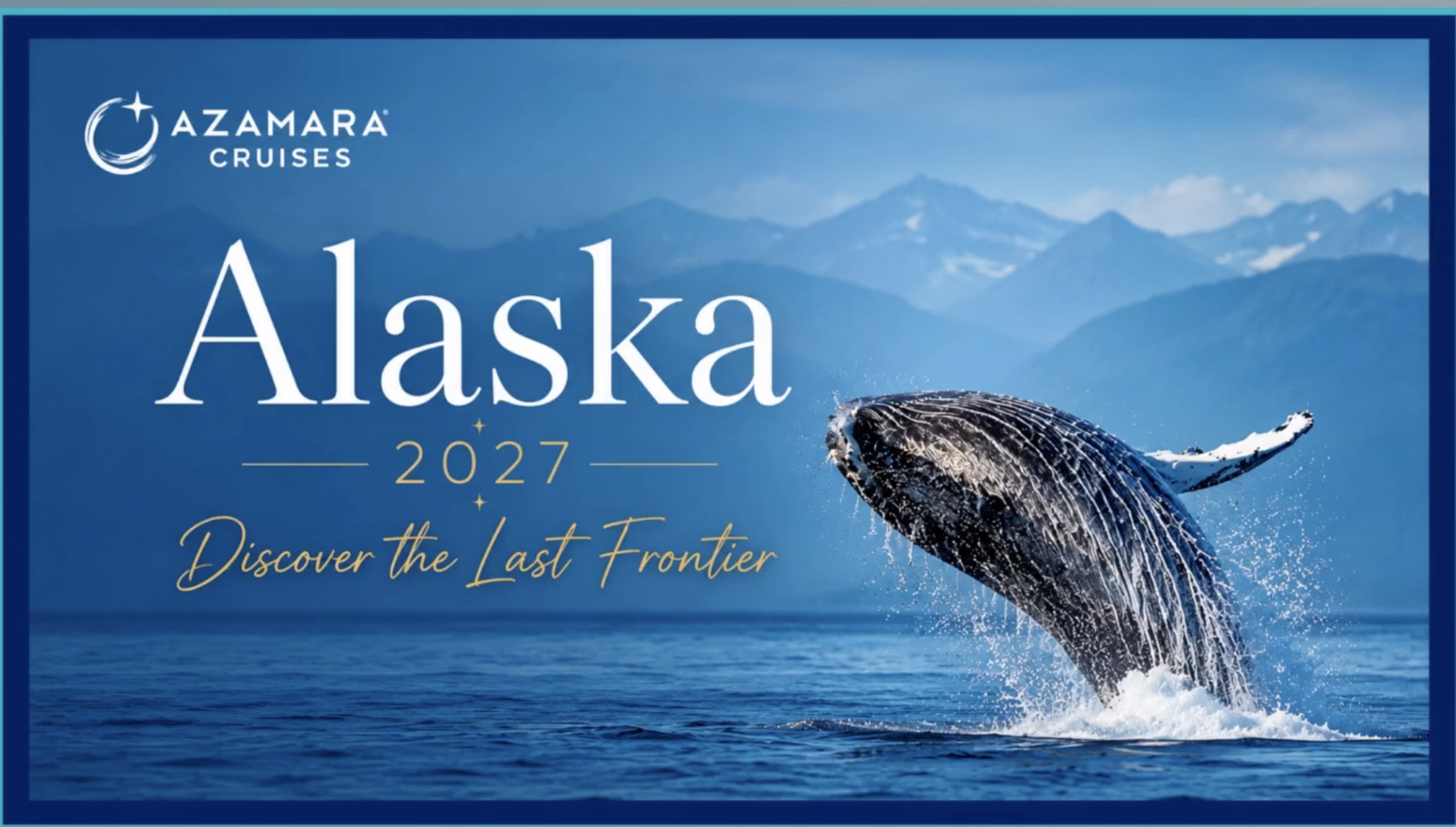 Azamara Cruises Alaska 2027 - Discover the Last Frontier with whale breaching