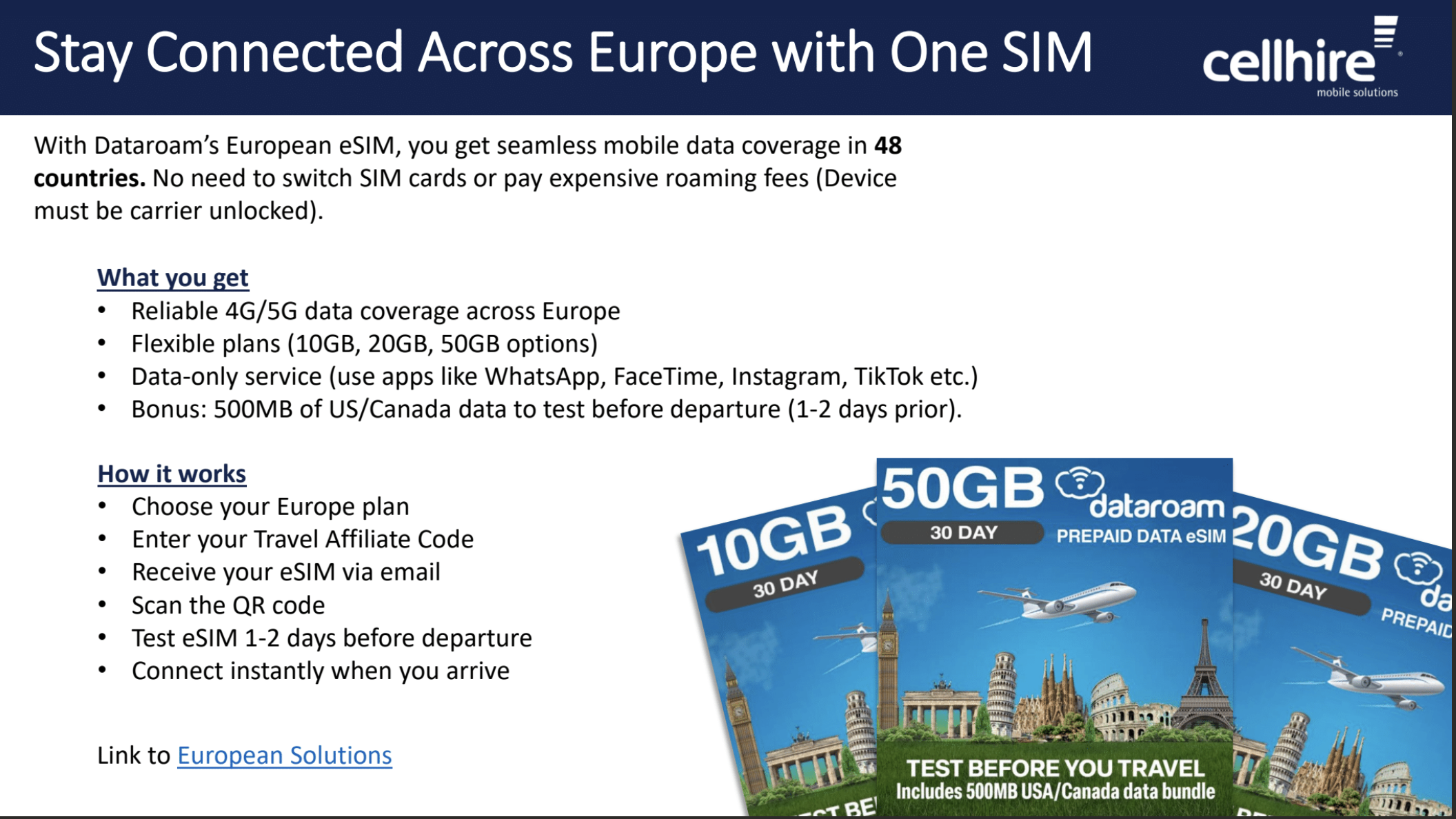 DataRoam European eSIM