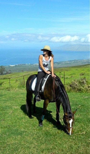 Alara Sage on horseback