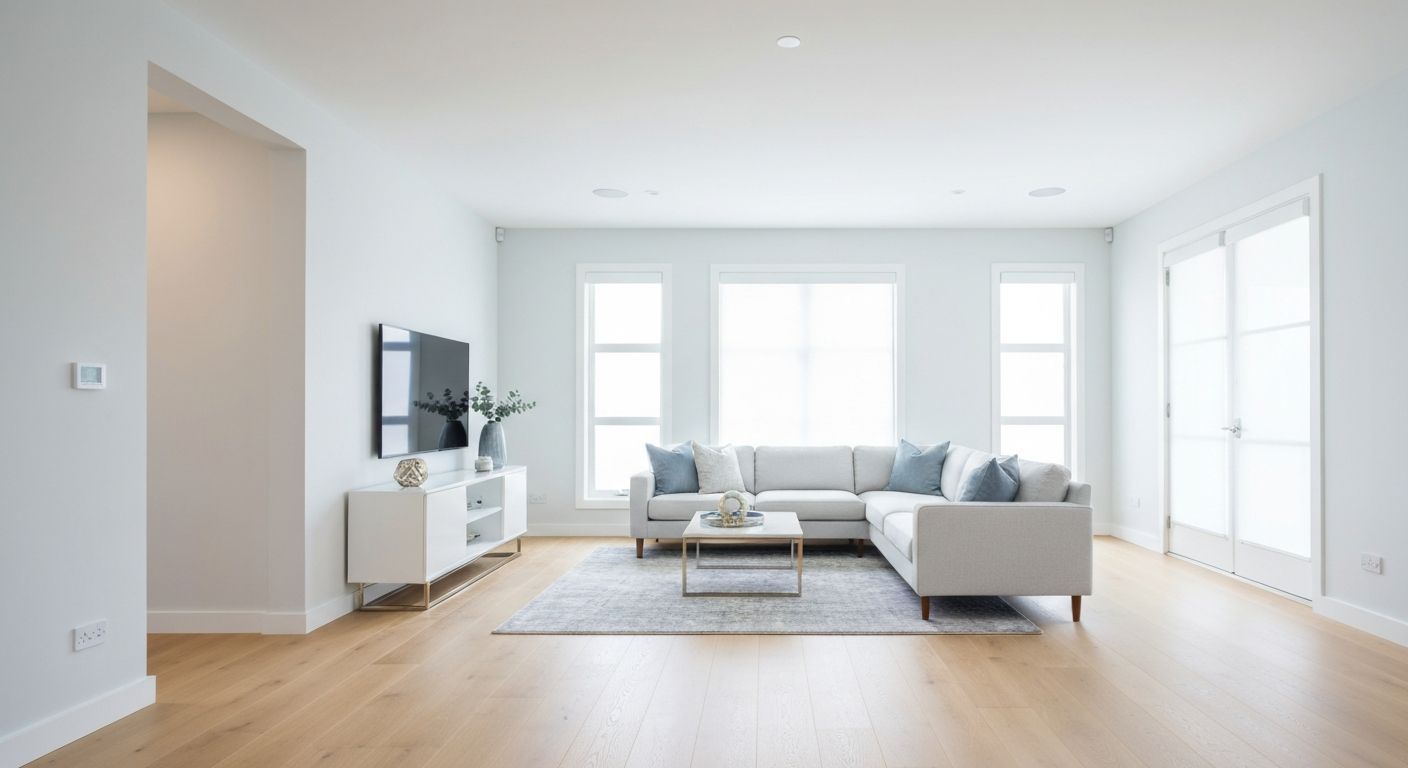 Interior living room painting with matte finish in Maryland