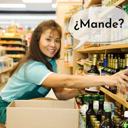 Mande — what does mande mean in Mexico, used to indicate you are listening