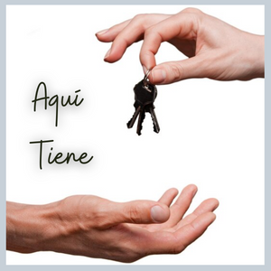 Aquí tiene — a useful Spanish phrase for everyday life in Mexico, used when handing money or items to someone