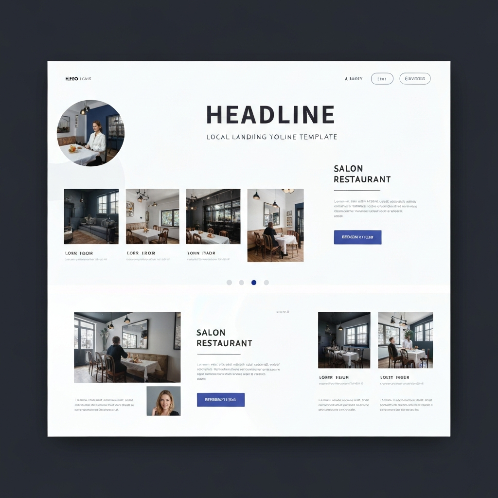 Ejemplo de Landing Page Salón