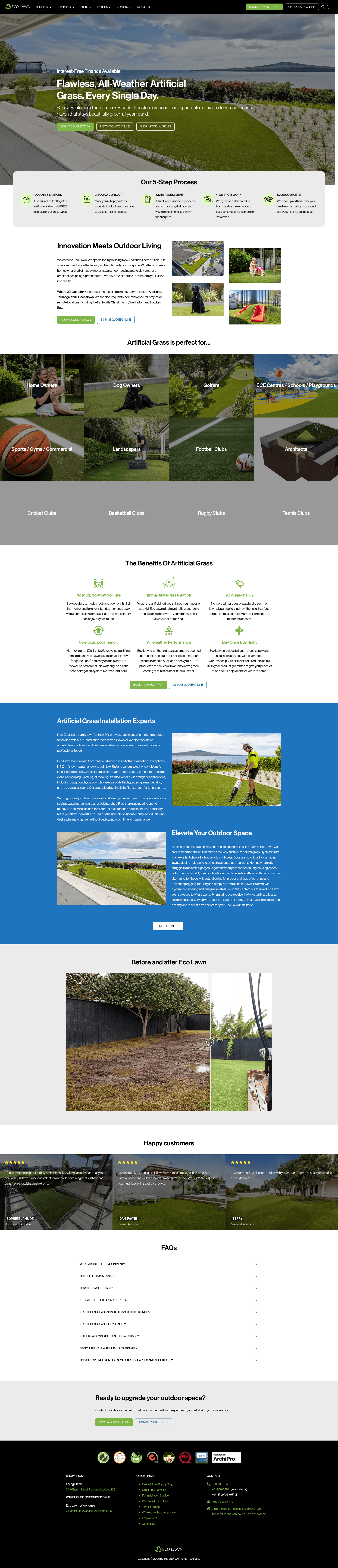 Eco Lawn Website Design
