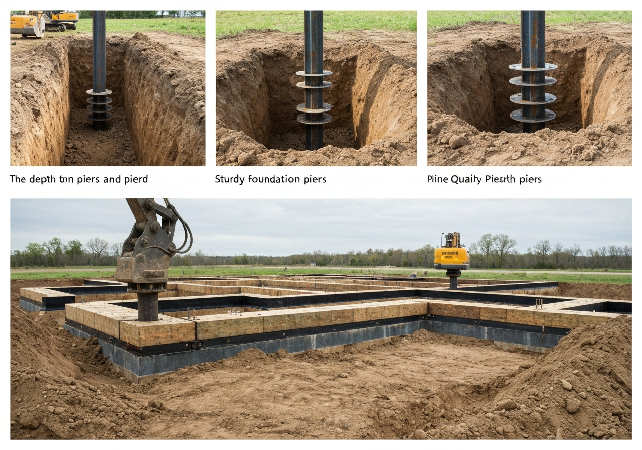 Foundation pier installation process