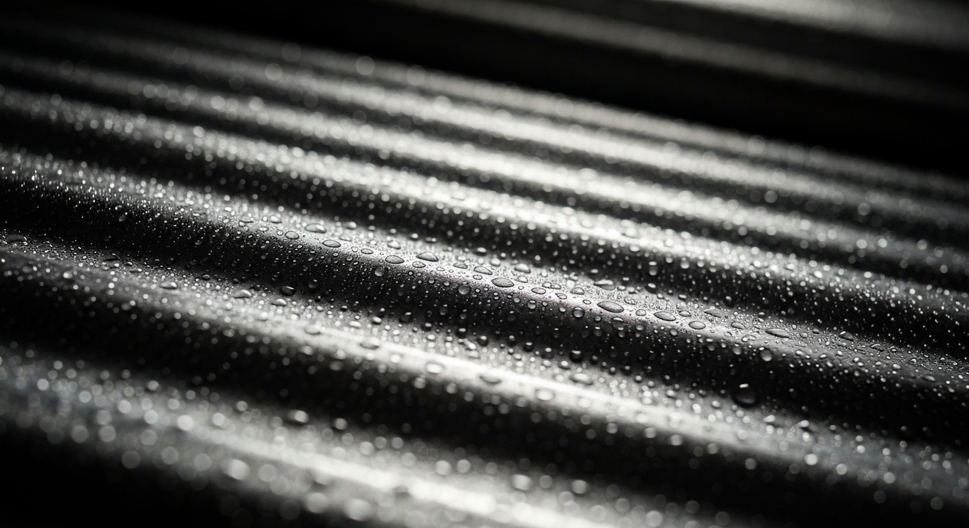 Condensation forming on ductwork