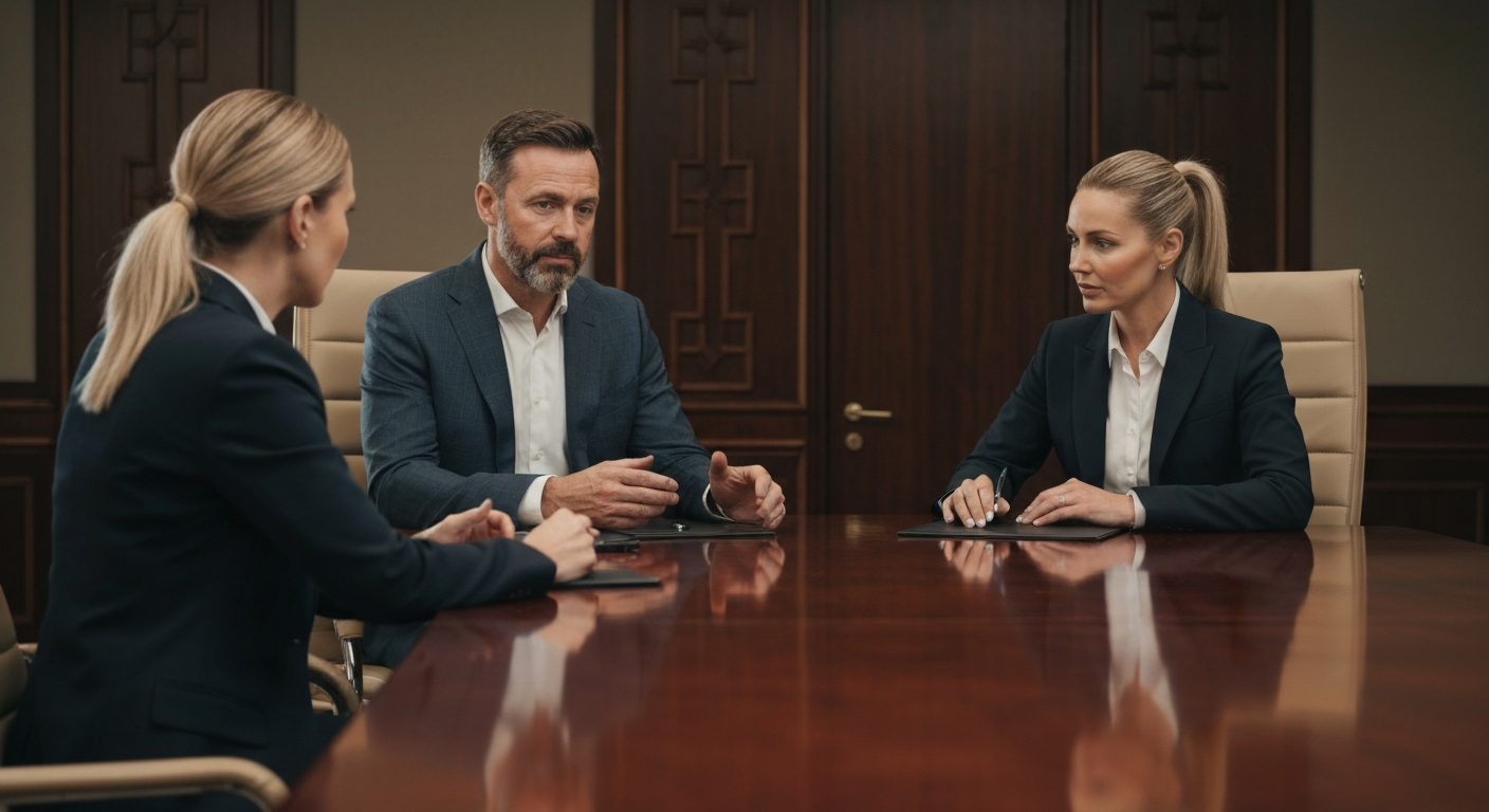 Executive business owner meeting with an ActionCOACH business coach