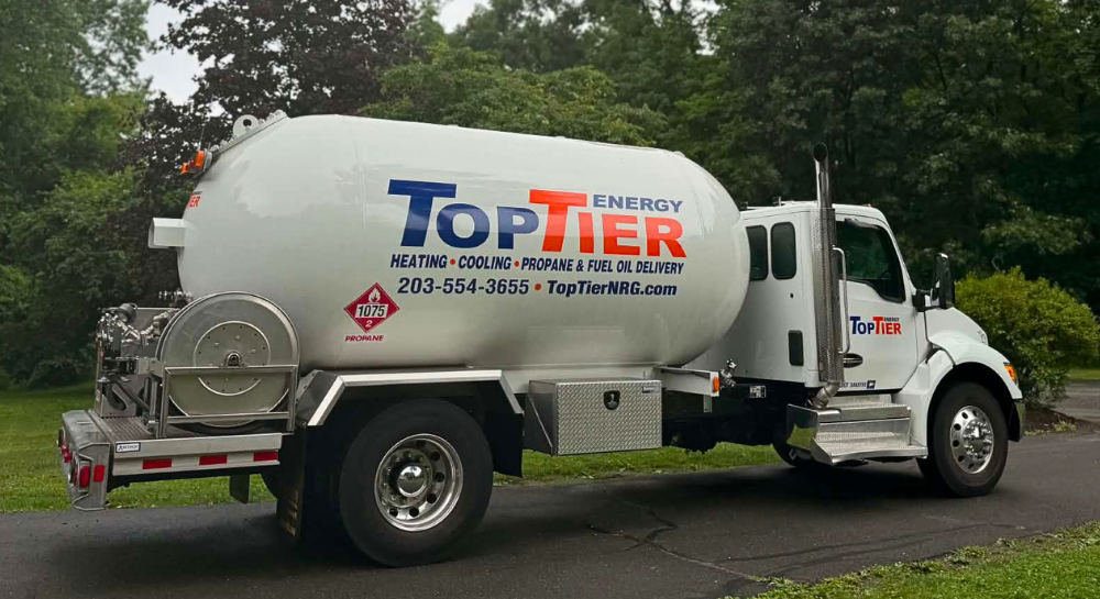 Top Tier Energy propane delivery truck