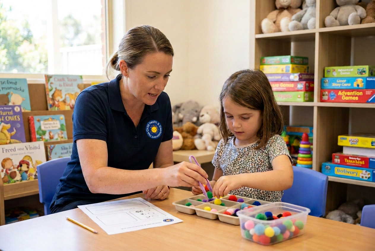 Child receiving support