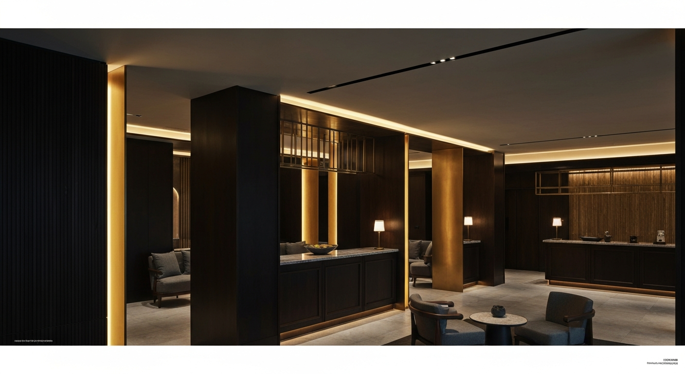 Lobby de hotel de lujo