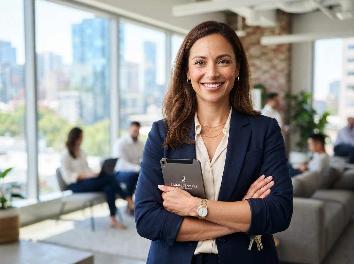 Agent using Zyri real estate CRM