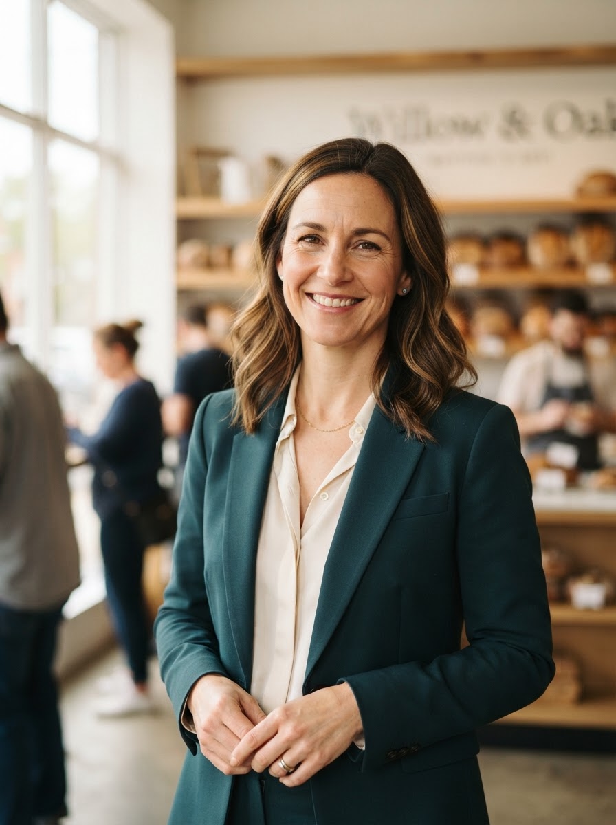 Owner using Zyri small business CRM