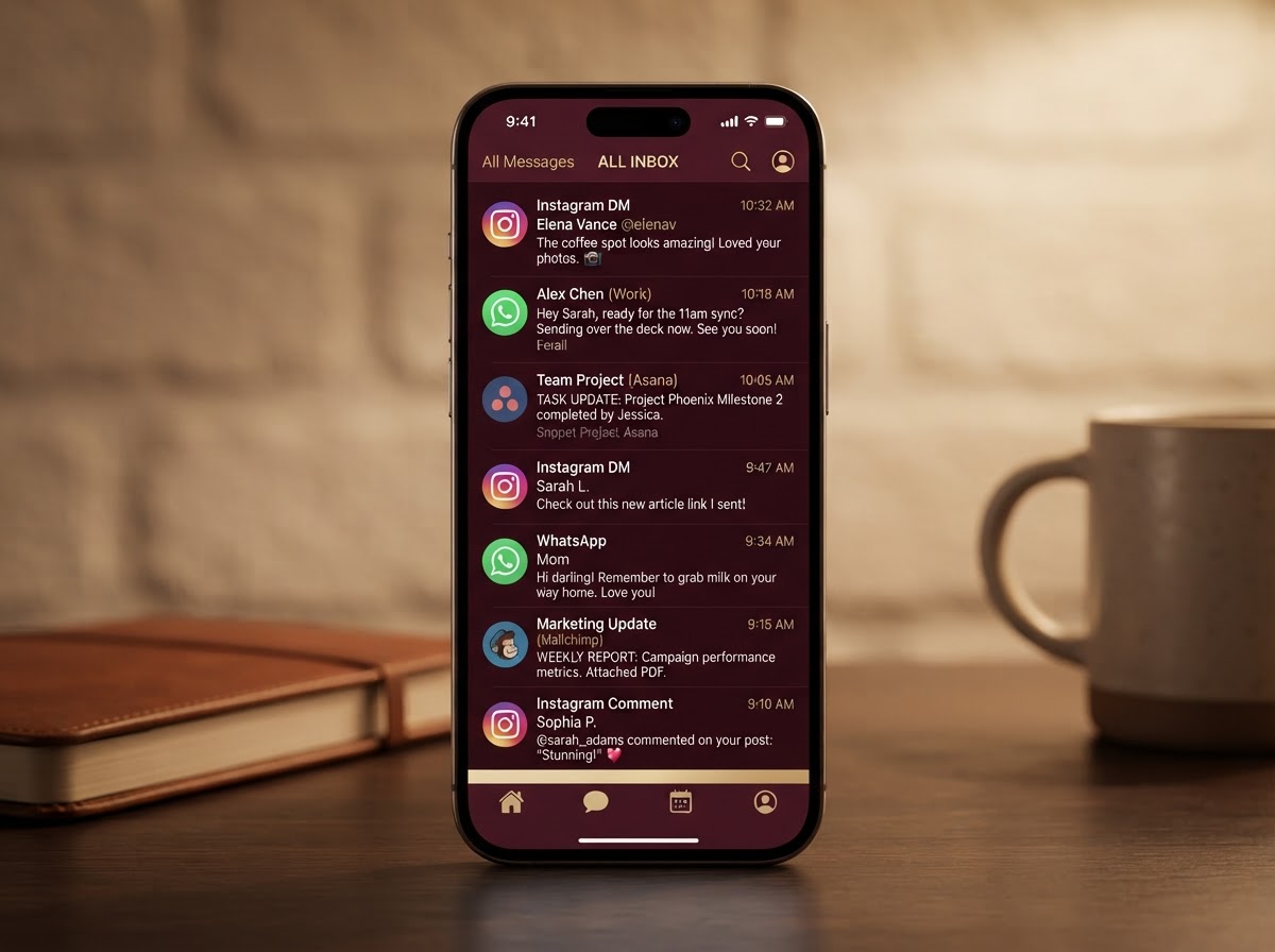 Every channel and the full history on one screen.