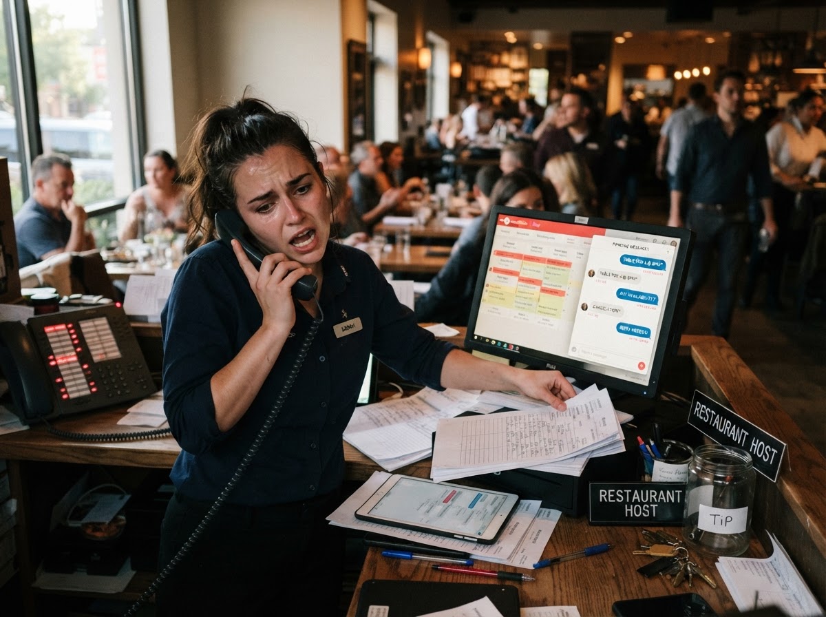 Busy host or front desk overwhelmed while booking messages go unanswered