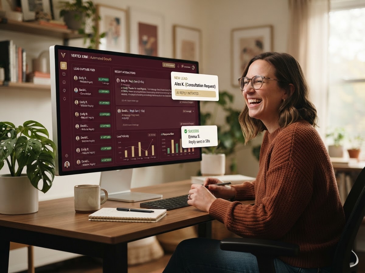 An AI CRM captures, replies and follows up so a small team sells like a big one.