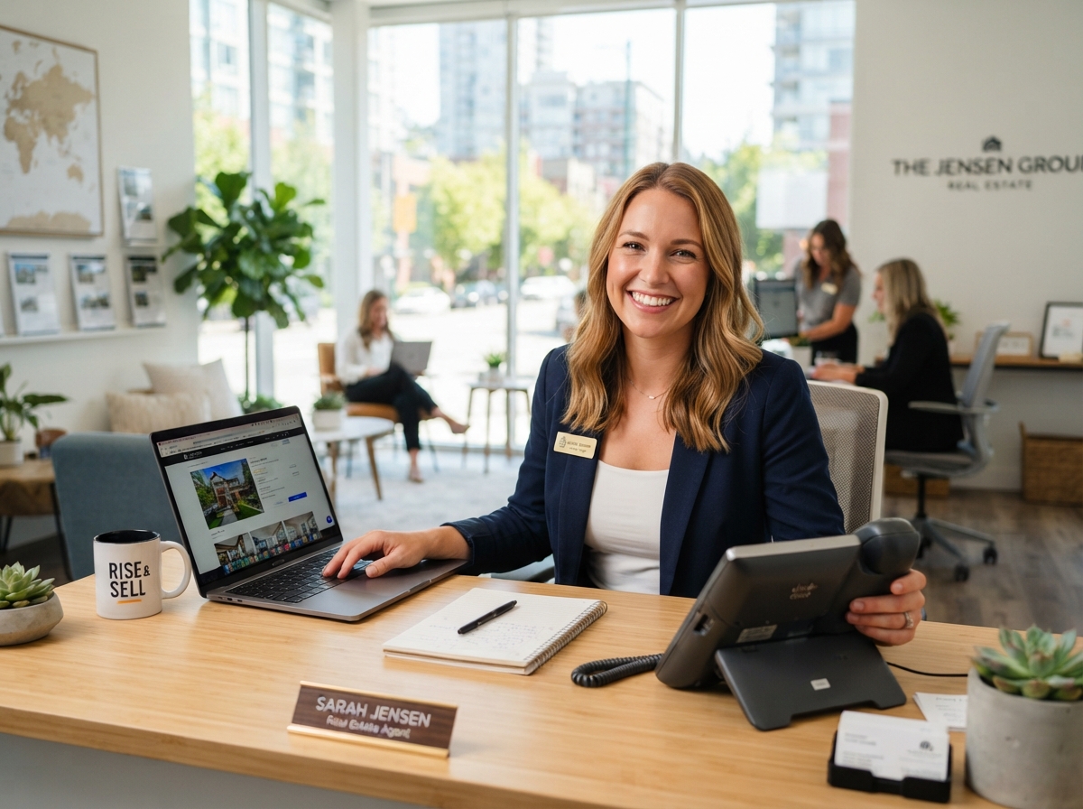 Team using Zyri real estate CRM