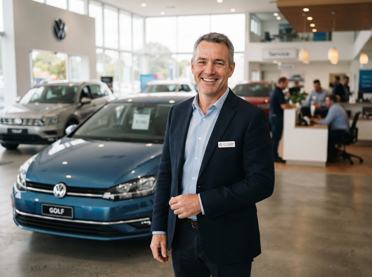 Salesperson using Zyri automotive CRM
