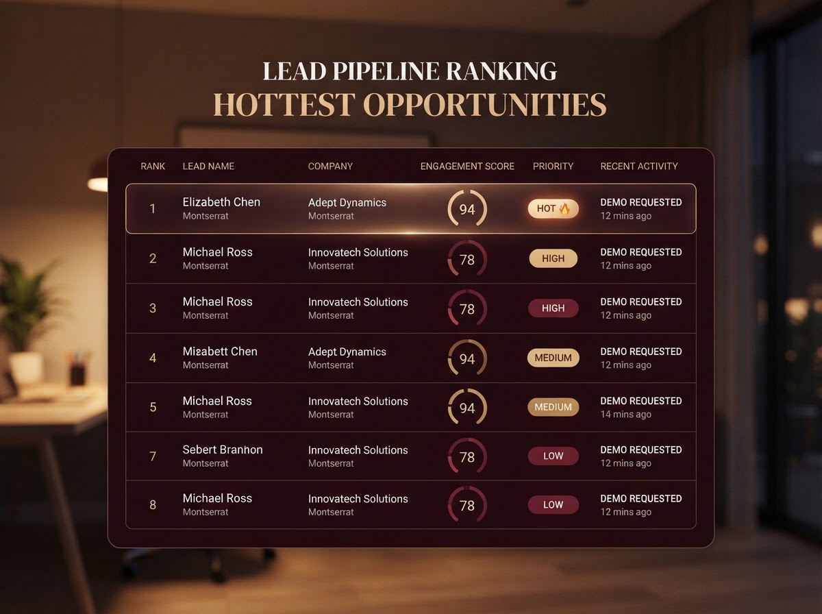 Your team calls the best leads first, every time.