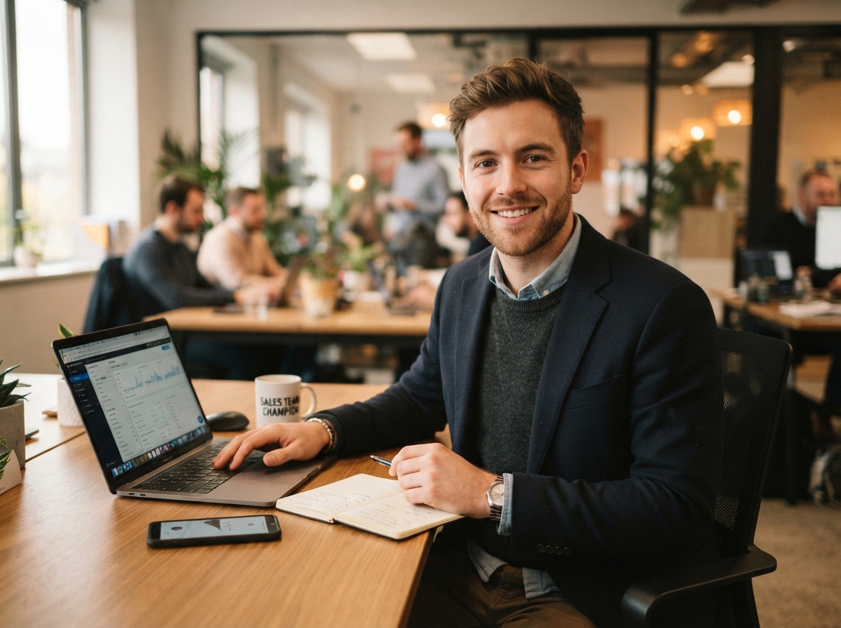 Sales team using Zyri sales pipeline