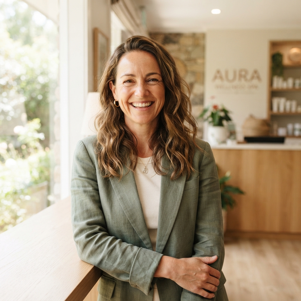 Happy fitness or spa owner using Zyri CRM